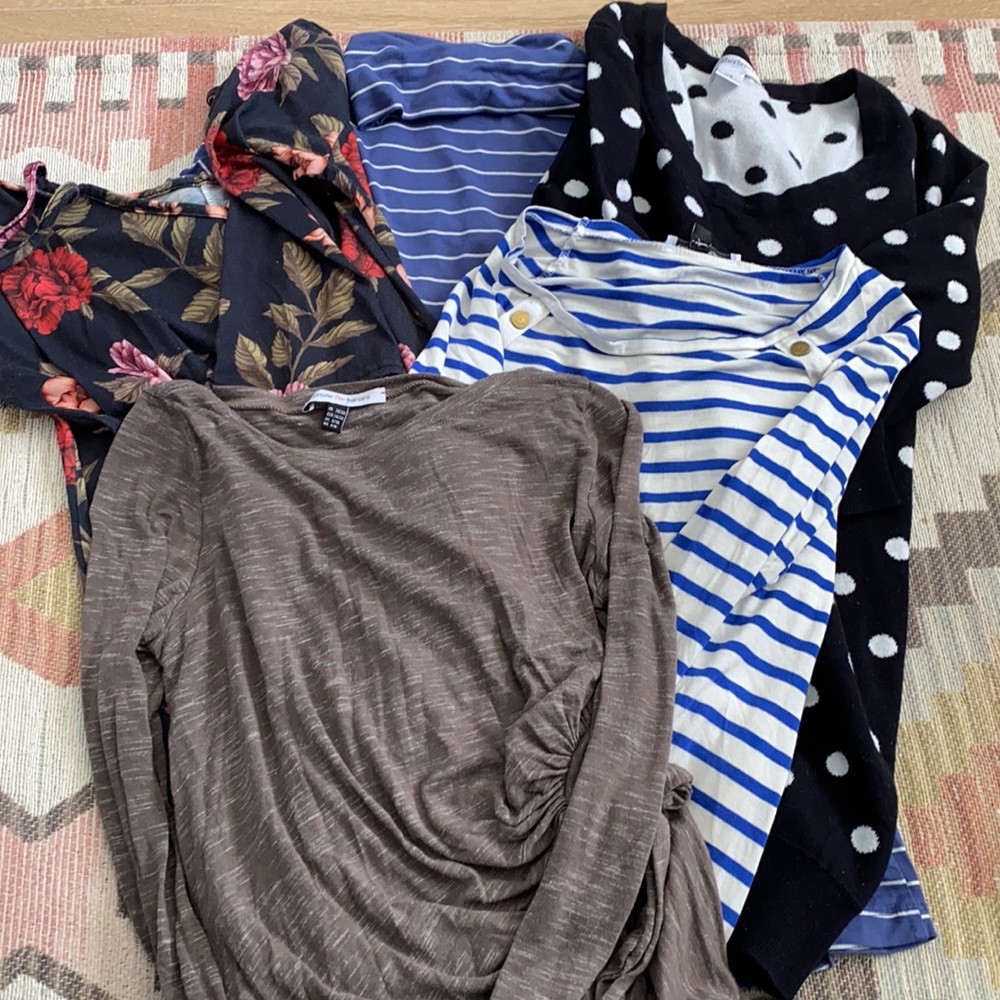 5 maternity shirts